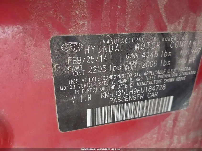 2014 HYUNDAI ELANTRA GT  