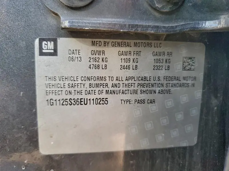 2014 CHEVROLET IMPALA LT  