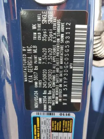 2025 KIA TELLURIDE EX  