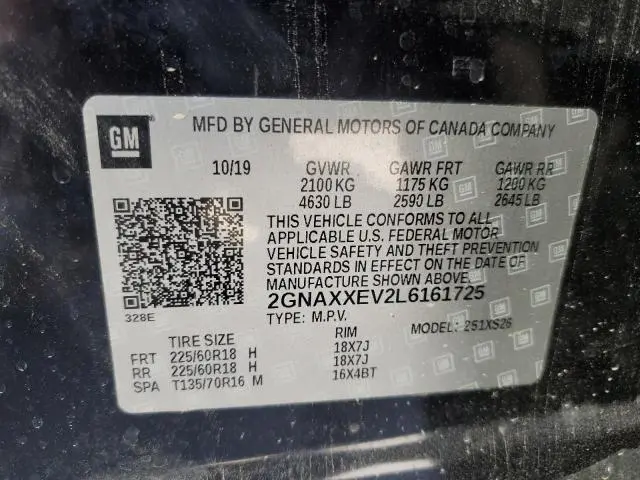 2020 CHEVROLET EQUINOX PREMIER  