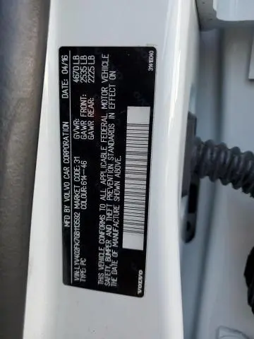 2016 VOLVO S60 PREMIER  