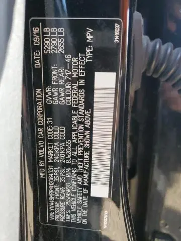 2017 VOLVO XC60 T6 DYNAMIC  