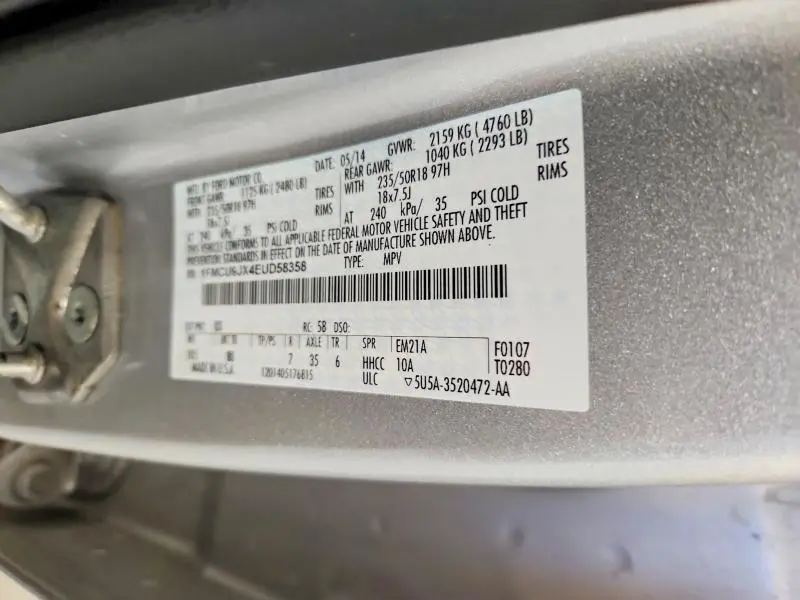 2014 FORD ESCAPE TITANIUM  