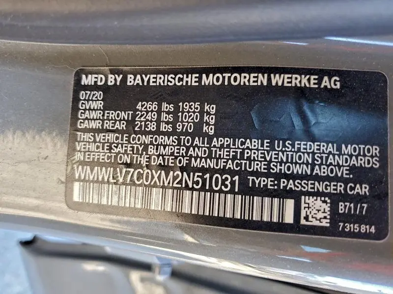 2021 MINI COOPER S CLUBMAN  