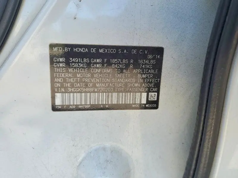 2015 HONDA FIT EX  