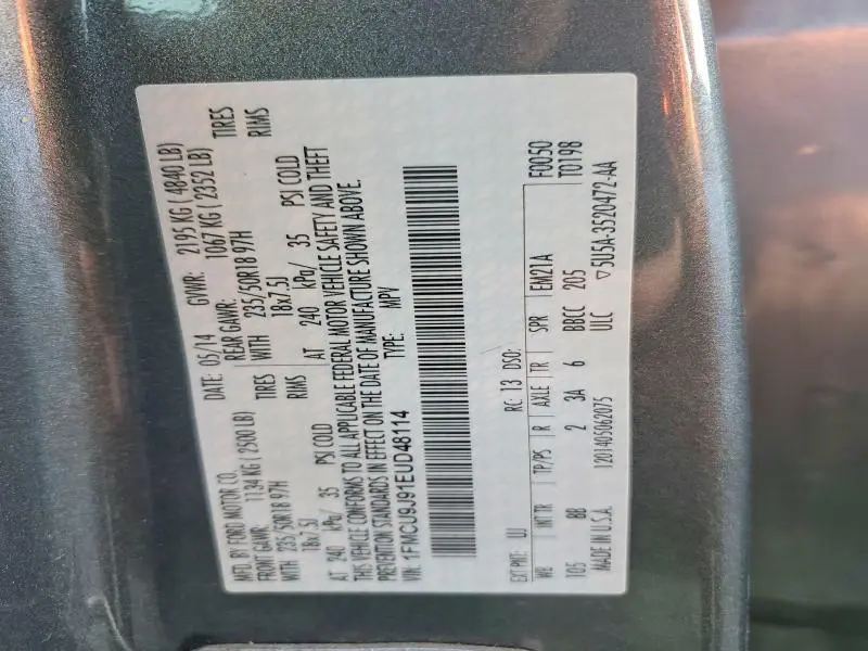 2014 FORD ESCAPE TITANIUM  