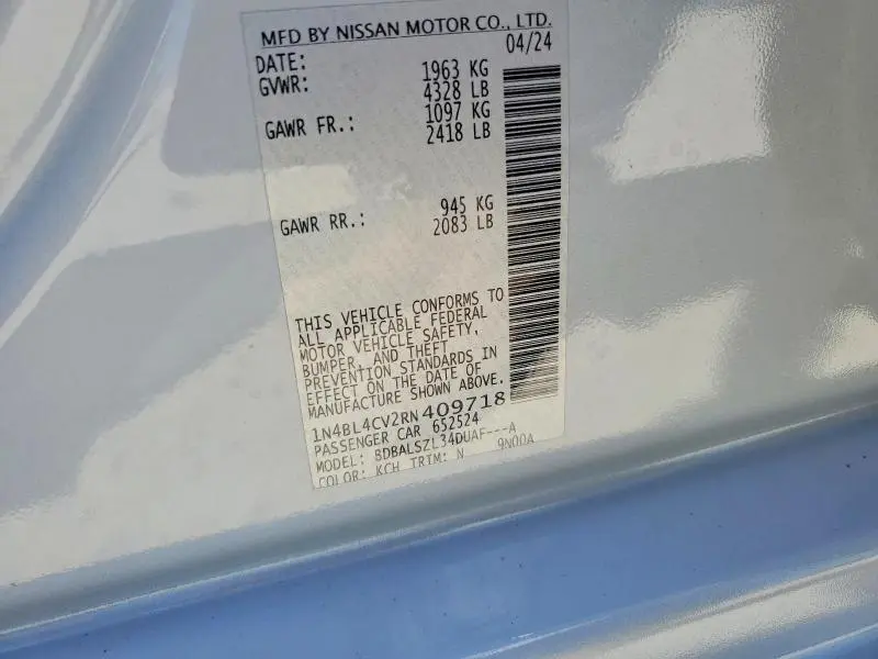 2024 NISSAN ALTIMA SR  