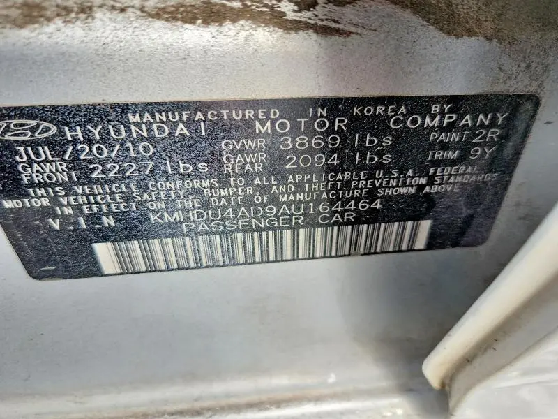 2010 HYUNDAI ELANTRA GLS  