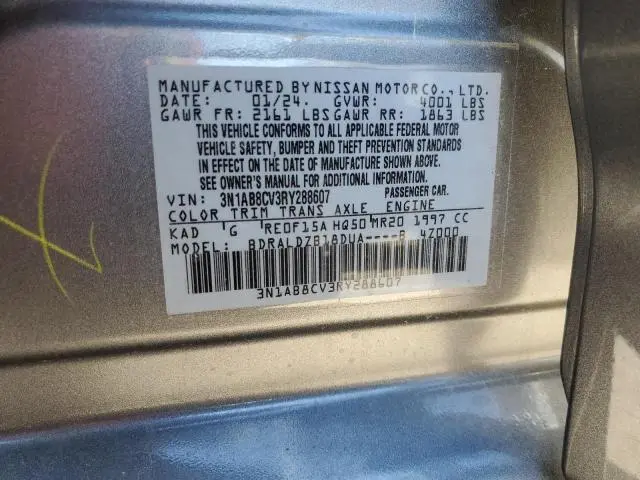 2024 NISSAN SENTRA SV  