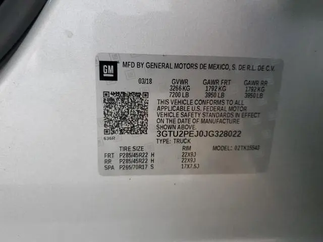 2018 GMC SIERRA K1500 DENALI  