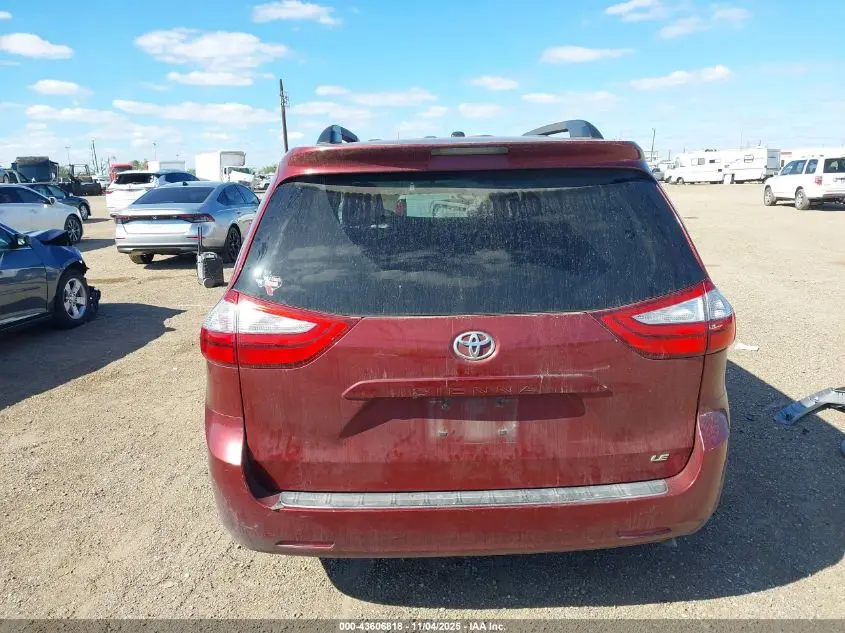 2015 TOYOTA SIENNA LE 8 PASSENGER