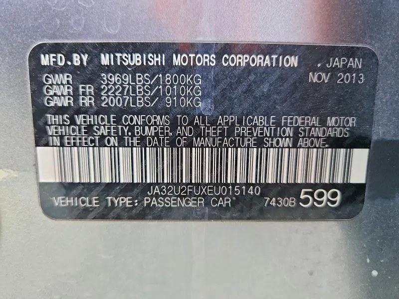 2014 MITSUBISHI LANCER ES/ES SPORT  