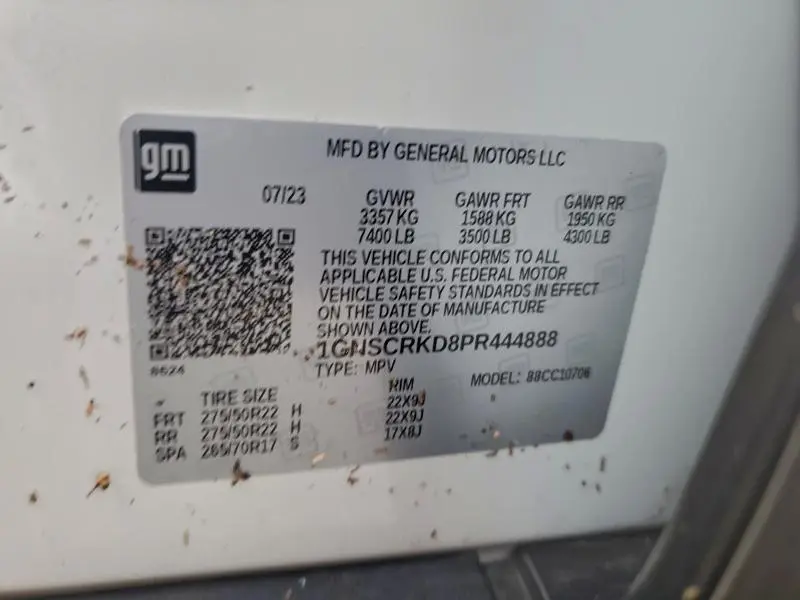 2023 CHEVROLET TAHOE C1500 RST  