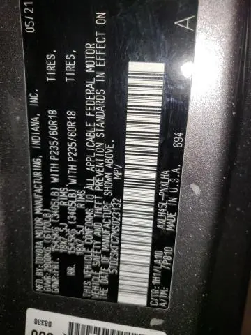 2021 TOYOTA SIENNA LIMITED  