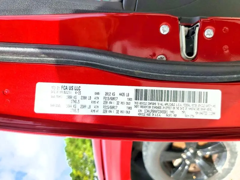2015 JEEP PATRIOT SPORT  