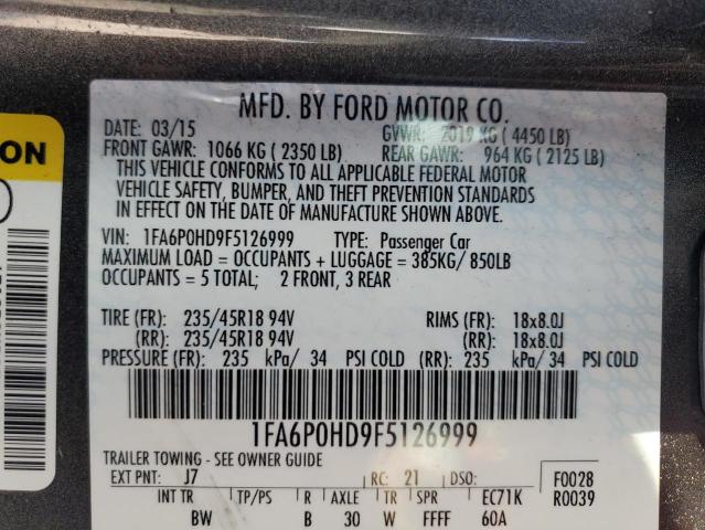 2015 FORD FUSION SE