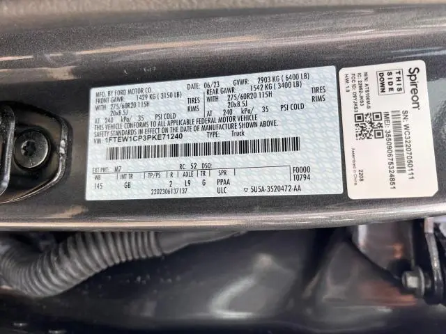 2023 FORD F150 SUPERCREW  