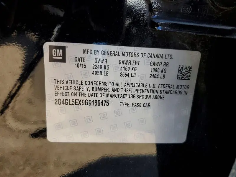 2016 BUICK REGAL   