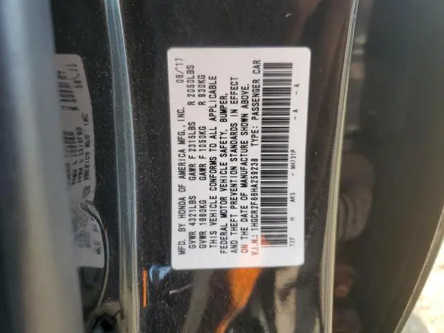 2017 HONDA ACCORD EXL  