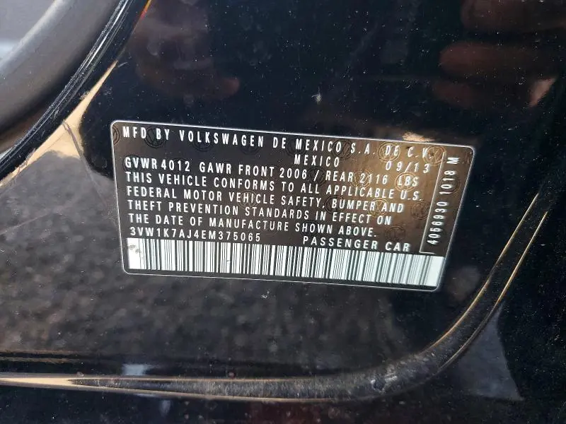 2014 VOLKSWAGEN JETTA BASE  
