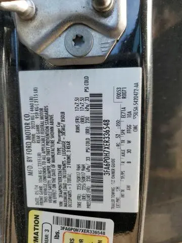 2014 FORD FUSION SE