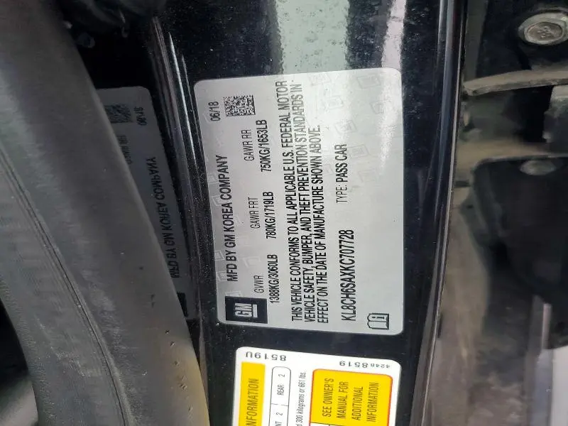 2019 CHEVROLET SPARK ACTIV  