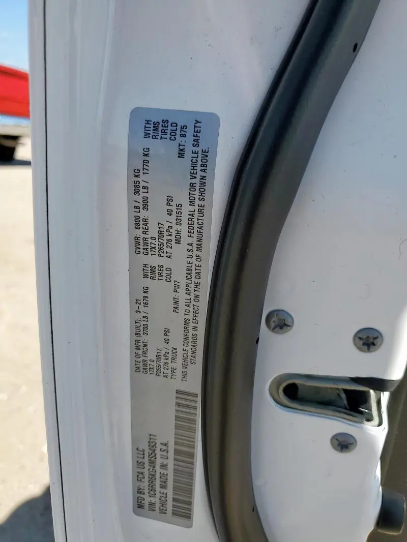 2021 RAM 1500 CLASSIC TRADESMAN  