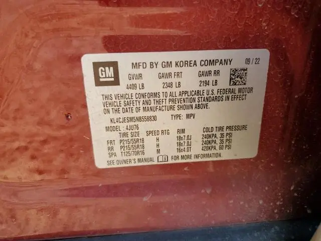 2022 BUICK ENCORE PREFERRED  