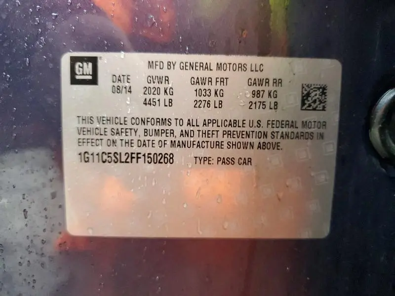 2015 CHEVROLET MALIBU 1LT  