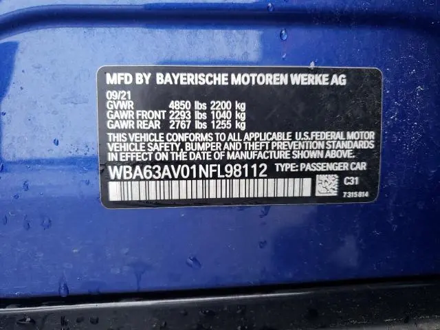 2022 BMW 430I GRAN COUPE