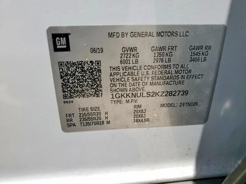2019 GMC ACADIA SLT-1  