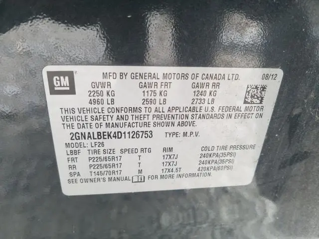 2013 CHEVROLET EQUINOX LS  