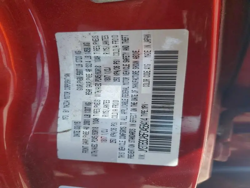 2015 MAZDA CX-9 TOURING  