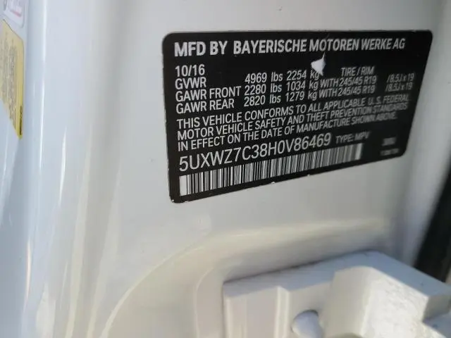 2017 BMW X3 SDRIVE28I  