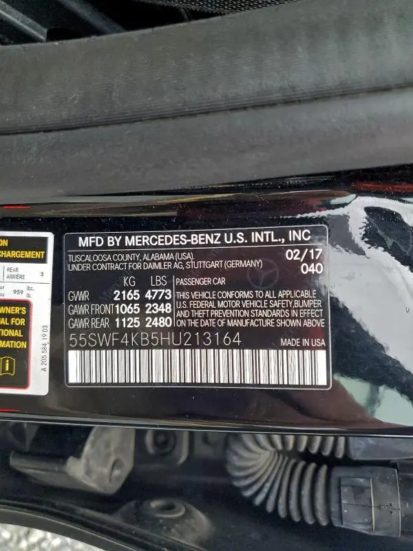 2017 MERCEDES-BENZ C 300 4MATIC  