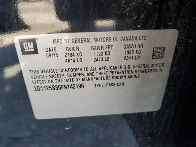 2015 CHEVROLET IMPALA LT  