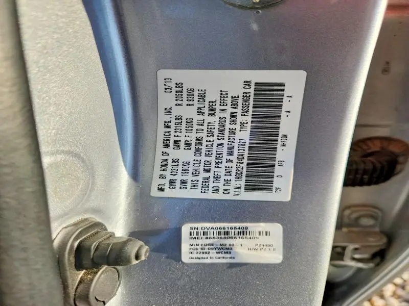 2013 HONDA ACCORD EXL  
