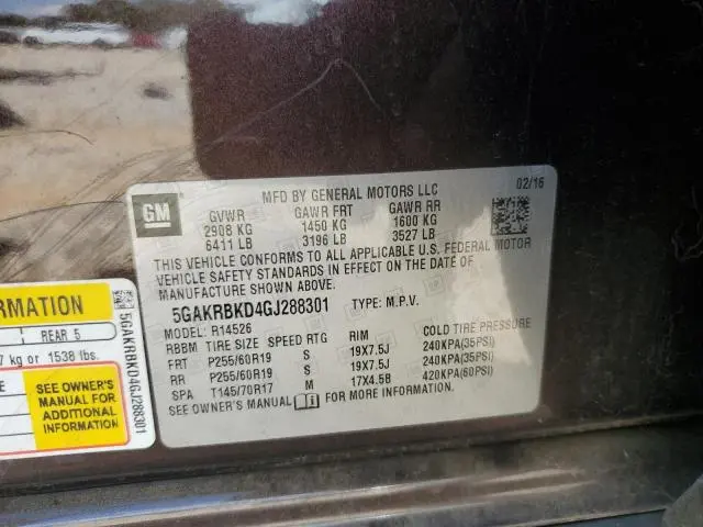 2016 BUICK ENCLAVE