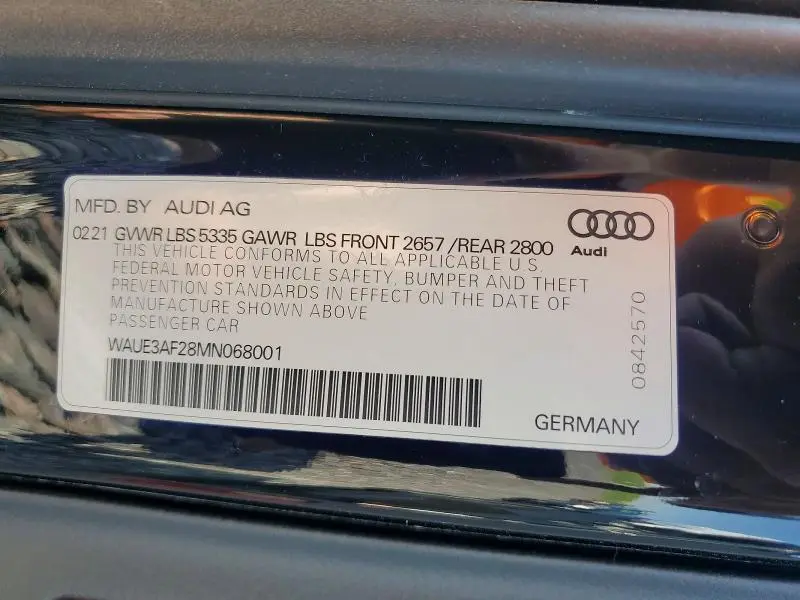 2021 AUDI A6 PREMIUM PLUS  