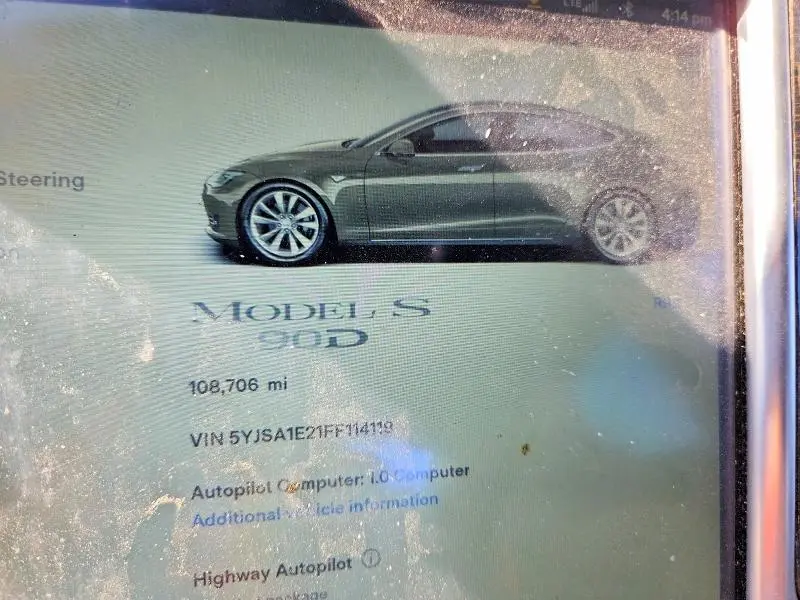 2015 TESLA MODEL S   
