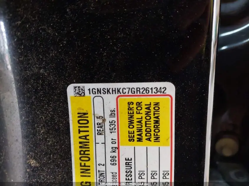 2016 CHEVROLET SUBURBAN LT