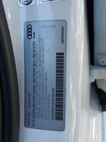 2018 AUDI A6 PREMIUM  