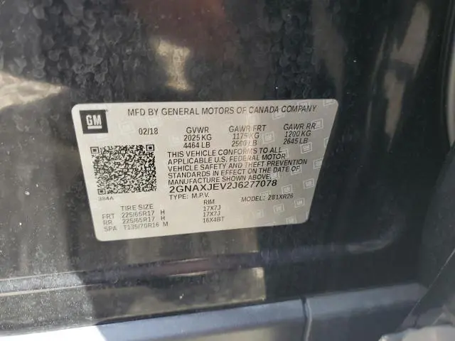 2018 CHEVROLET EQUINOX LT