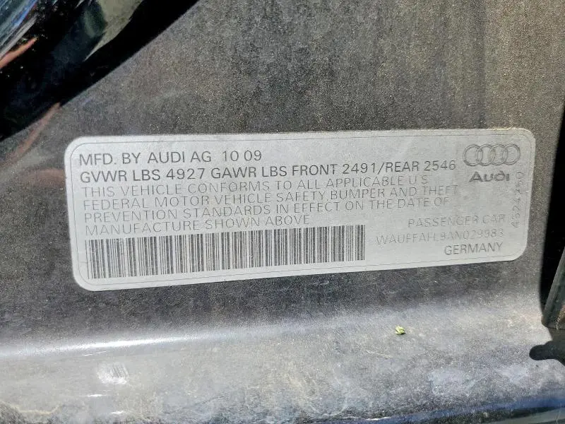 2010 AUDI A4 PREMIUM PLUS  
