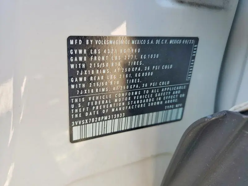 2023 VOLKSWAGEN TAOS SE  