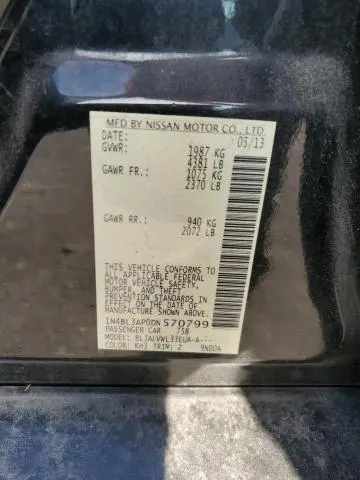 2013 NISSAN ALTIMA 3.5S  