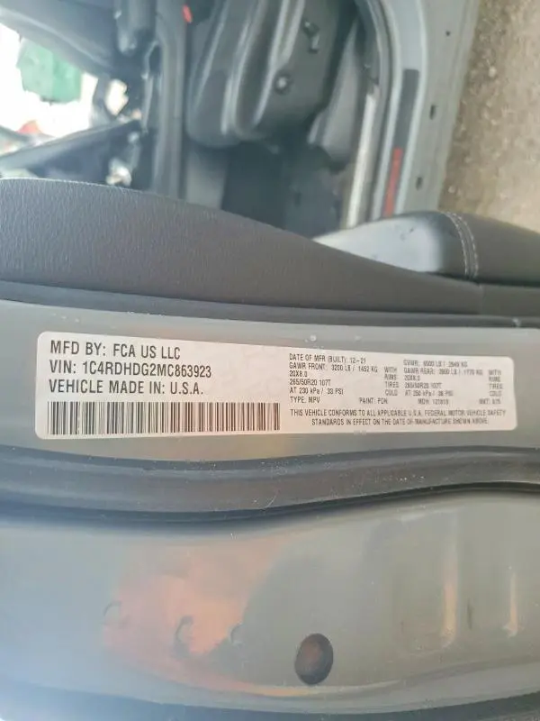 2021 DODGE DURANGO GT  