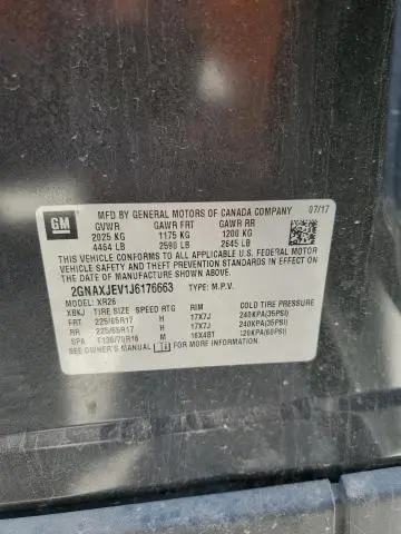 2018 CHEVROLET EQUINOX LT  