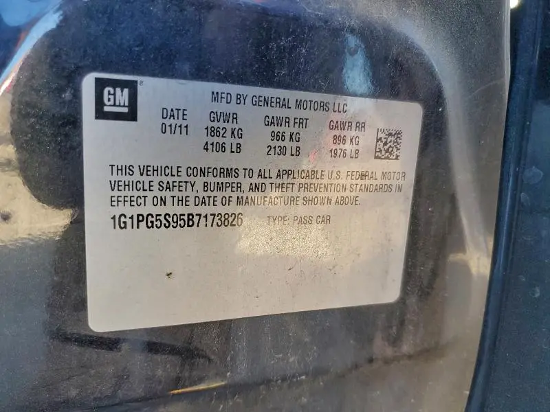 2011 CHEVROLET CRUZE LT  