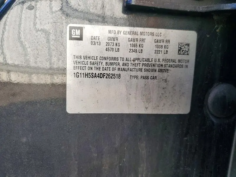 2013 CHEVROLET MALIBU LTZ  